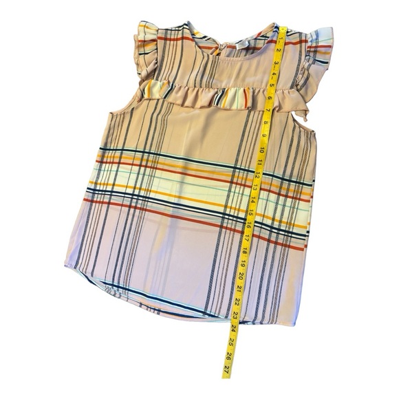 Westmoon Made in L.A. Pink Striped Sleeveless Blouse Size S - Picture 8 of 11